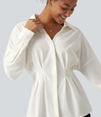 Long Sleeve Work Shirt — White — view 5