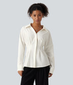 Long Sleeve Work Shirt — White — view 3