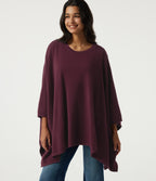 Round Neck Batwing Sleeve Casual Sweater — Sandalwood Grape Purple — view 4