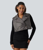 Water Repellent Long Sleeve Quilted Work Padded Jacket with Pockets — Storm Dust — view 7