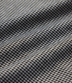 Mid Rise Houndstooth Straight Leg Side Stripe Work Trousers with Pockets — Star White Houndstooth — view 8