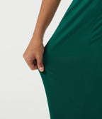Square Neck Sleeveless Wide Leg Casual Jumpsuit with Pockets-Edition — Rain Forest — view 7