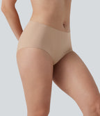 Mid Rise Seamless Casual No Show Underwear — Toasted Almond — view 3