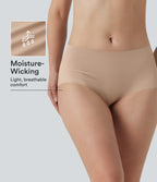 Mid Rise Seamless Casual No Show Underwear — Toasted Almond — view 1