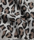 V Neck Long Sleeve Leopard Print Waffle Casual Top — Cocoa Drift Leopard — view 7