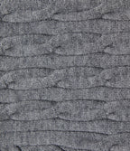 Round Neck Long Sleeve Casual Sweater — Gray Contours — view 8