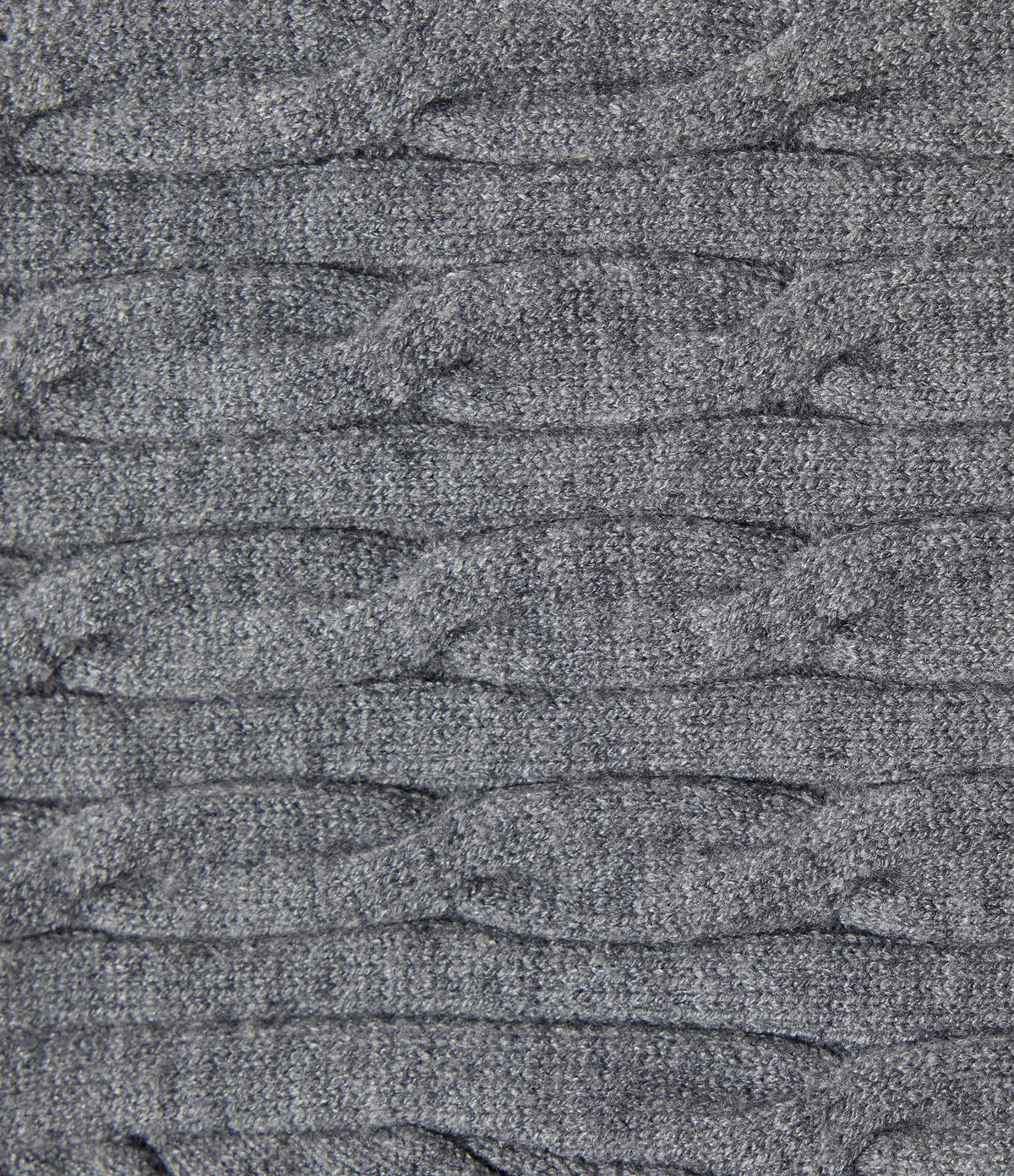 Round Neck Long Sleeve Casual Sweater — Gray Contours — view 8