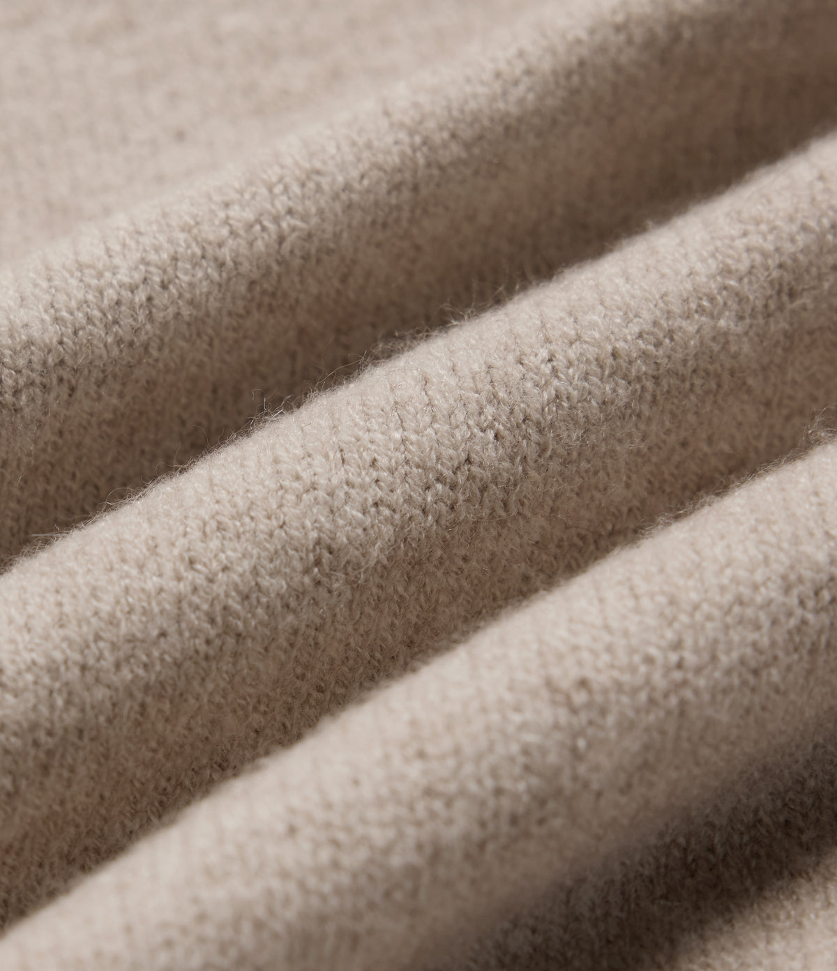 V Neck Long Sleeve Casual Jumper — Oatmeal Khaki — view 8