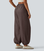 High Waisted Drawstring Casual Joggers with Pockets — Shopping Bag — view 2