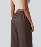 High Waisted Drawstring Casual Joggers with Pockets — Shopping Bag — view 6
