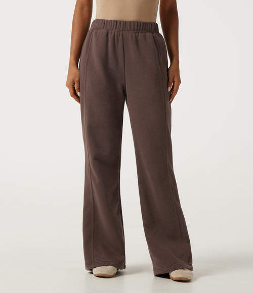 High Waisted Bootcut Fleece Casual Cotton Sweatpants with Pockets — Shopping Bag — view 3