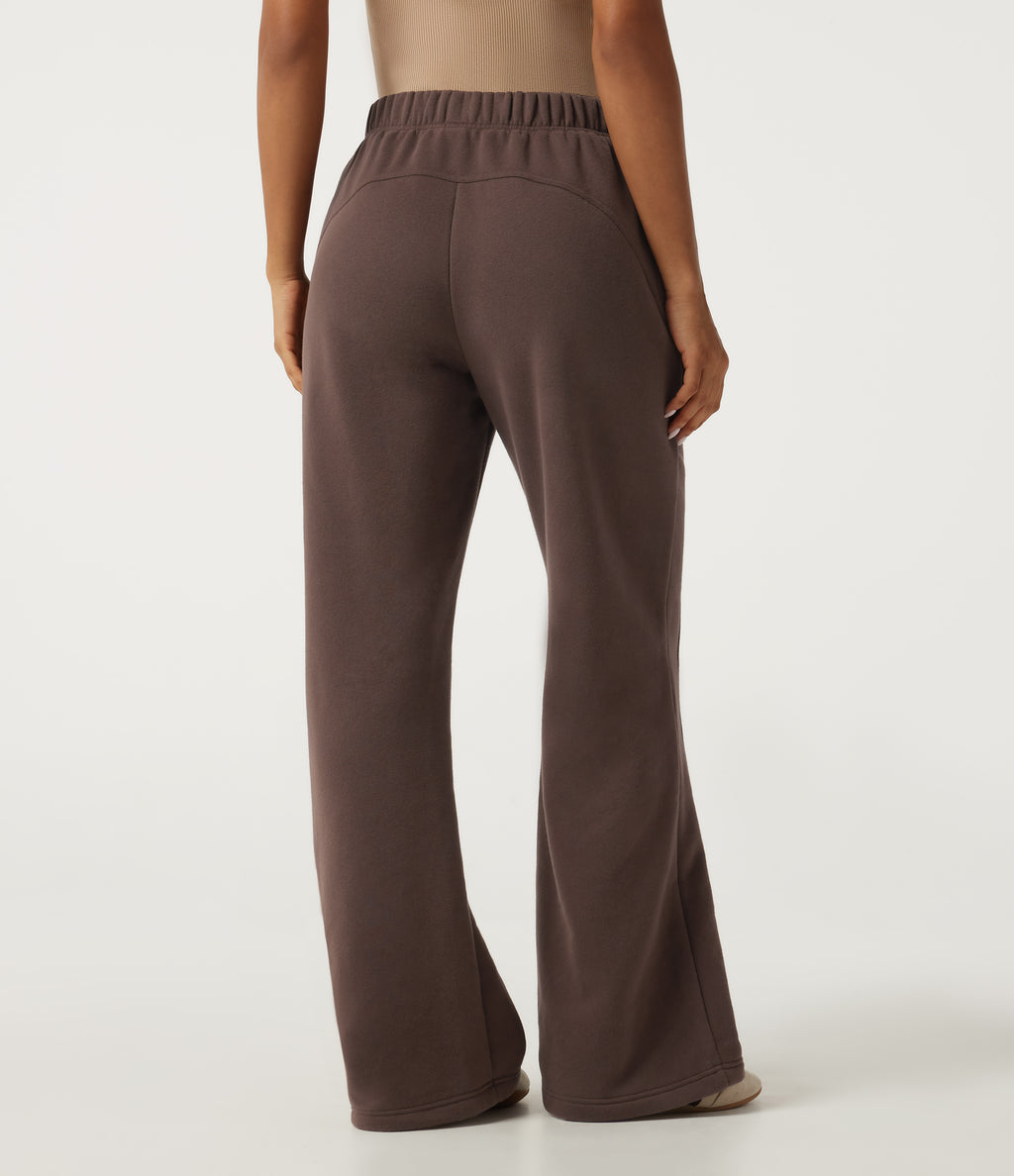 High Waisted Bootcut Fleece Casual Cotton Sweatpants with Pockets — Shopping Bag — view 2