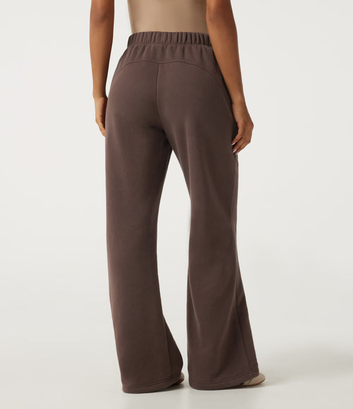 High Waisted Bootcut Fleece Casual Cotton Sweatpants with Pockets — Shopping Bag — view 2