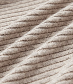 Ribbed Knit High Waisted Drawstring Side Stripe Casual Trousers with Pockets — Smoked Olive — view 8
