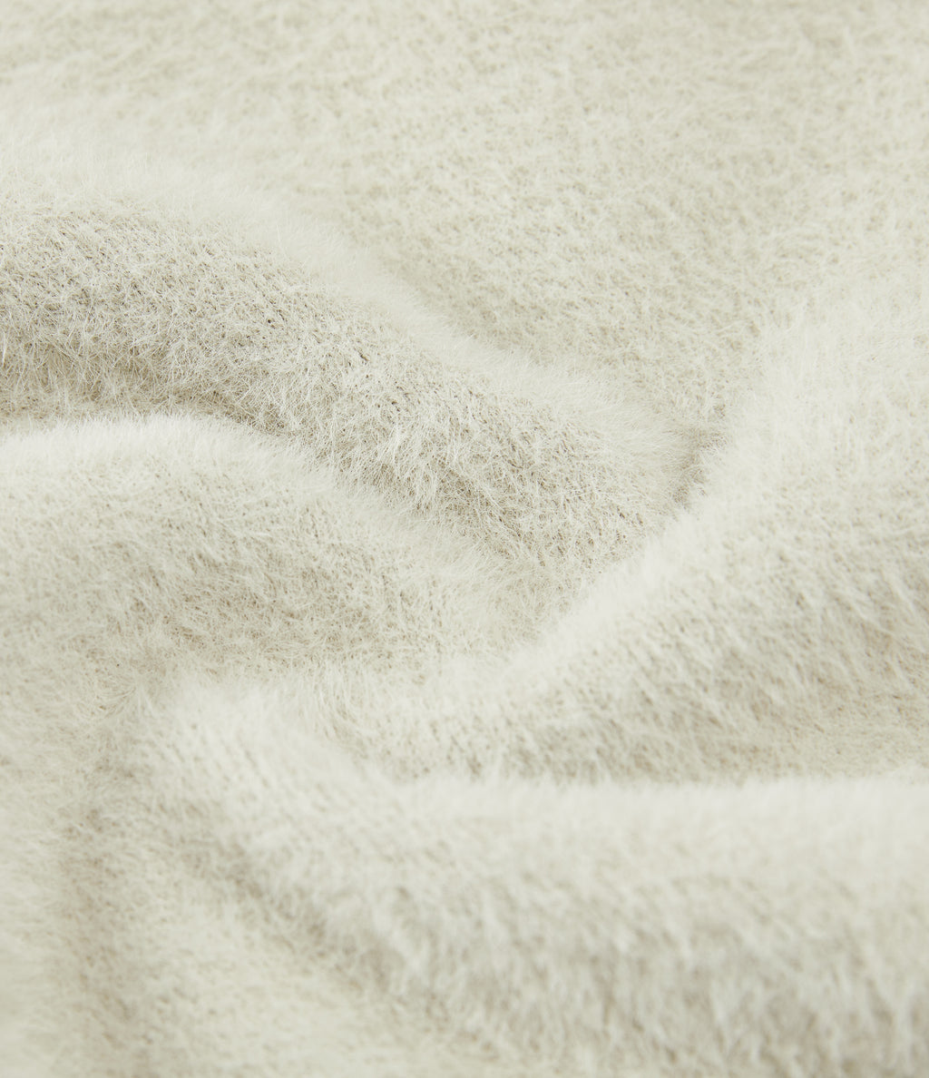 High Neck Long Sleeve Work Jumper — Porpoise — view 7