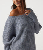 Long Sleeve Curved Hem Casual Jumper with Thumbholes — Tradewinds — view 5