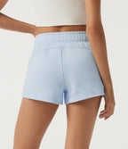 Mid Rise Seam Casual Cotton Shorts 3" with Pockets — Lyncove — view 5