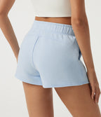 Mid Rise Seam Casual Cotton Shorts 3" with Pockets — Lyncove — view 2
