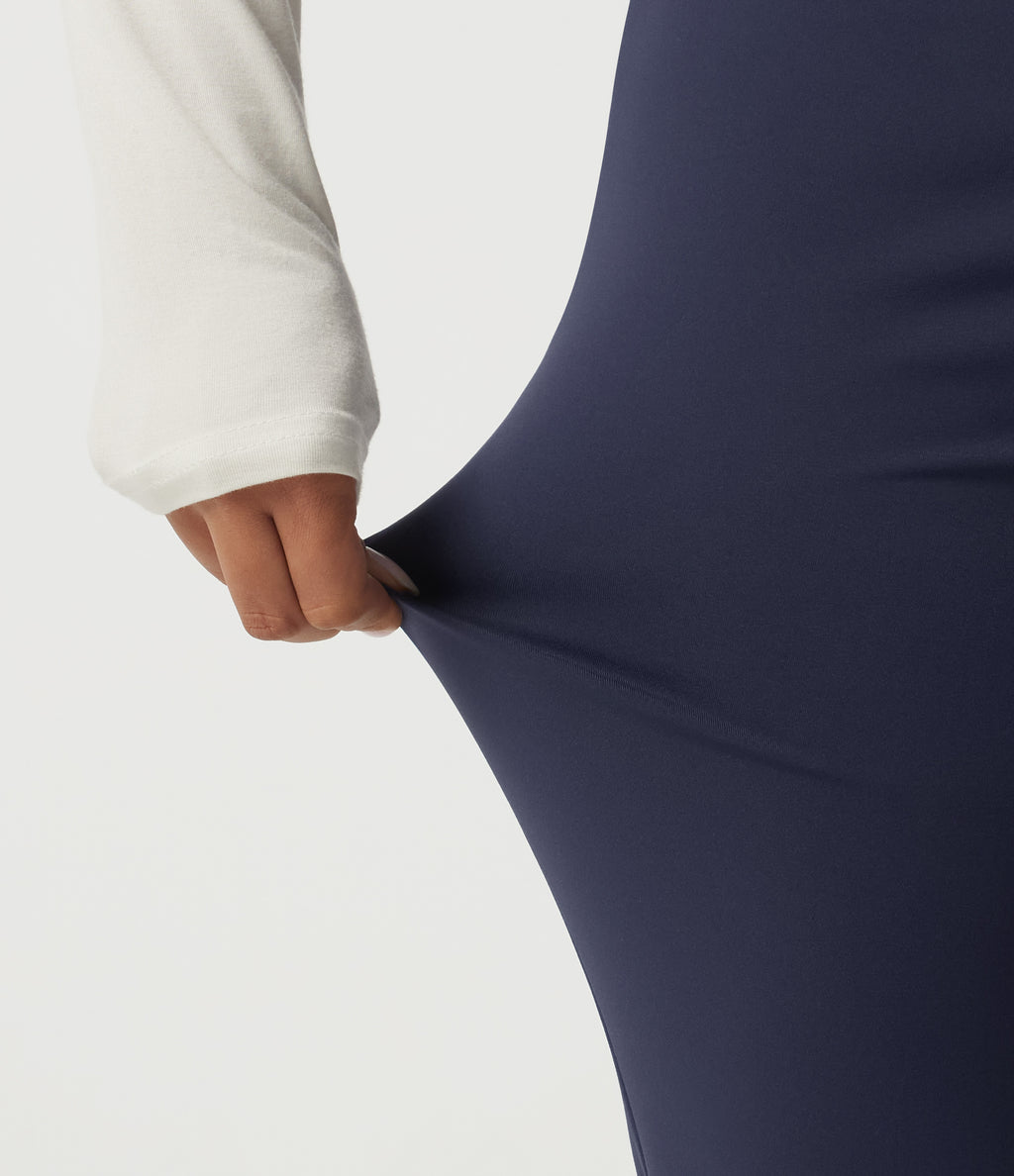 Plush Thermal High Waisted Skinny Casual Trousers with Pockets — Overture — view 6
