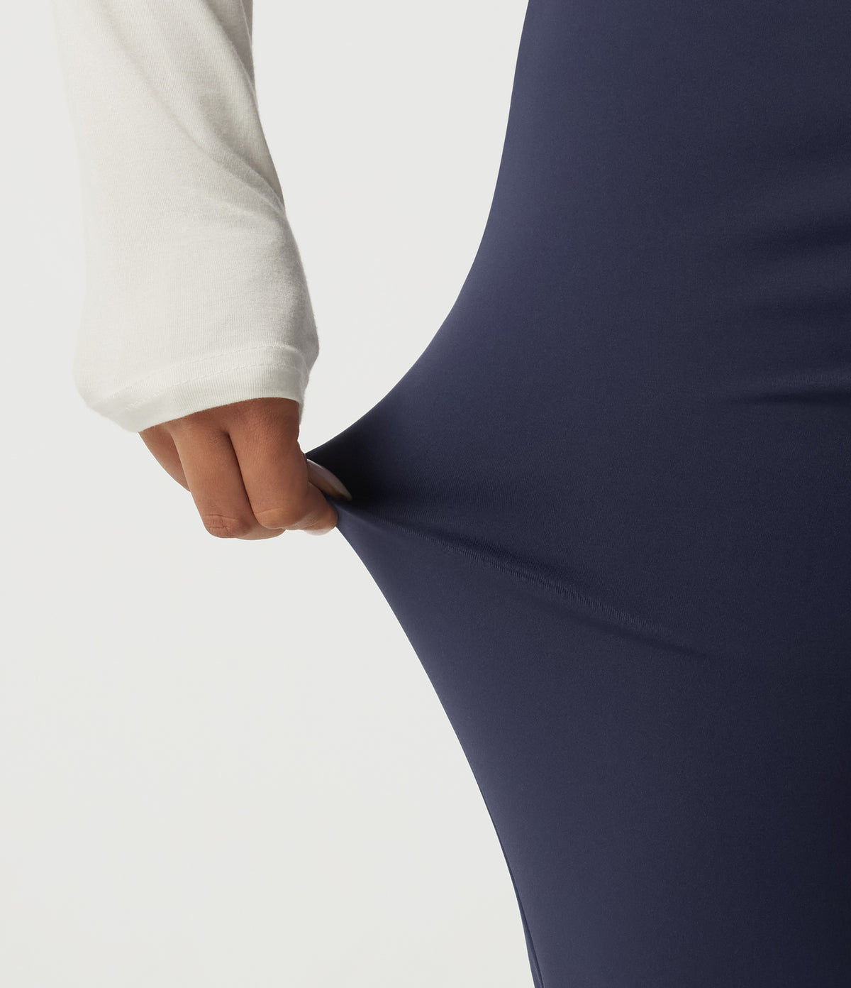 Plush Thermal High Waisted Skinny Casual Trousers with Pockets — Overture — view 6