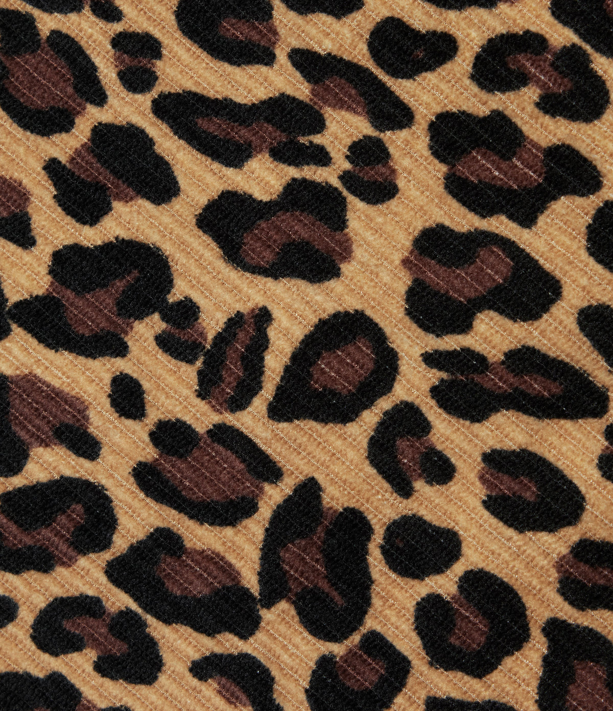 Round Neck Drop Shoulder Long Sleeve Split Hem Leopard Print Casual Top — After Dark — view 8
