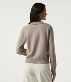 Polo Long Sleeve Work Jumper — Savannah Tan — view 2