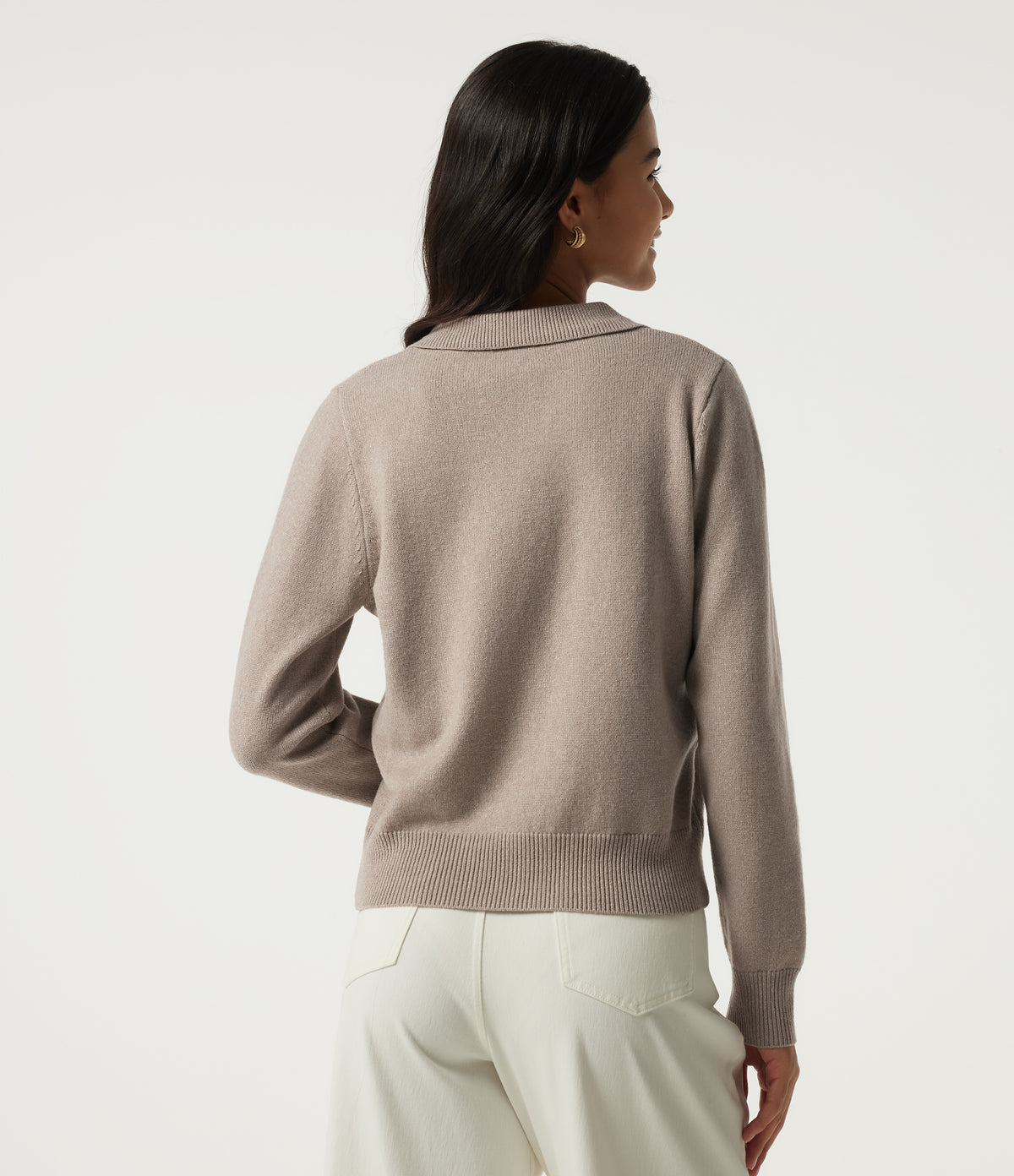 Polo Long Sleeve Work Jumper — Savannah Tan — view 2