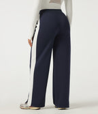 High Waisted Drawstring Straight Leg Color Block Casual Sweatpants with Pockets — Overture — view 2
