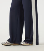 High Waisted Drawstring Straight Leg Color Block Casual Sweatpants with Pockets — Overture — view 5