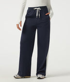 High Waisted Drawstring Straight Leg Color Block Casual Sweatpants with Pockets — Overture — view 3