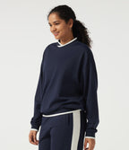 Mock Neck Long Sleeve Casual Pullover Sports Sweatshirt — Overture — view 3