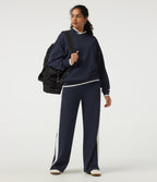 Mock Neck Long Sleeve Casual Pullover Sports Sweatshirt — Overture — view 7