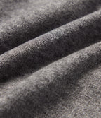 Hooded Long Sleeve Casual Pullover Sweatshirt with Pockets — Dark Mottled Grey — view 8