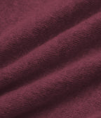 V Neck Long Sleeve Work Sweater — Burgundy — view 8