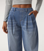 Mid Rise Casual Jeans with Pockets — Blue Jasper Denim — view 4