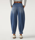Mid Rise Casual Jeans with Pockets — Blue Jasper Denim — view 2