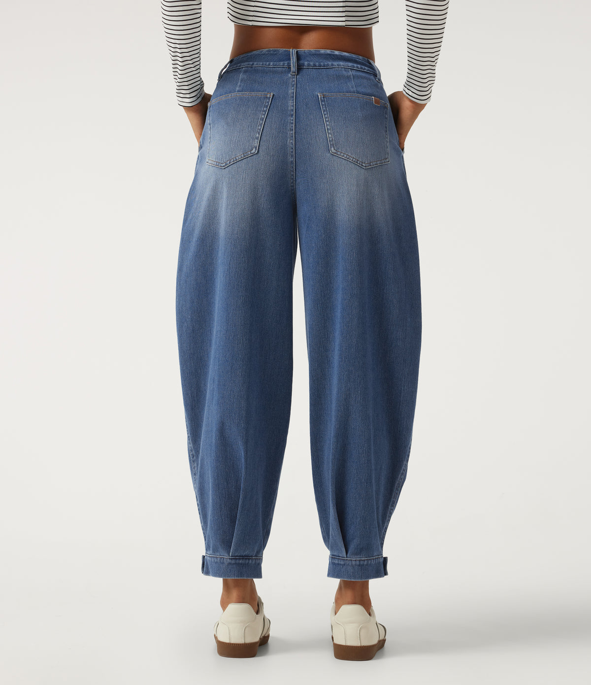 Mid Rise Casual Jeans with Pockets — Blue Jasper Denim — view 2