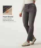 Mid Rise Bootcut Fleece Casual Cotton Jeans with Pockets — Iron Gate Denim — view 1