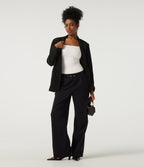 Square Neck Long Sleeve Casual Bodysuit — White — view 4