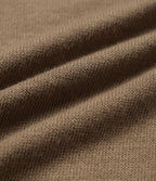 Mock Neck Long Sleeve Split Hem Ruched Casual Top — Deep Ochre — view 7