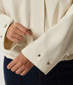 Hooded Long Sleeve Casual Jacket with Pockets — Pillowtalk - Light Beige — view 7