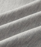 Hooded Short Sleeve Split Hem Casual Sweatshirt — Fog Gray — view 8