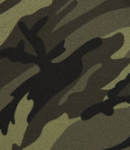 High Waisted Drawstring Camo Waffle Casual Trousers with Pockets — Woodland Edge Camo — view 8