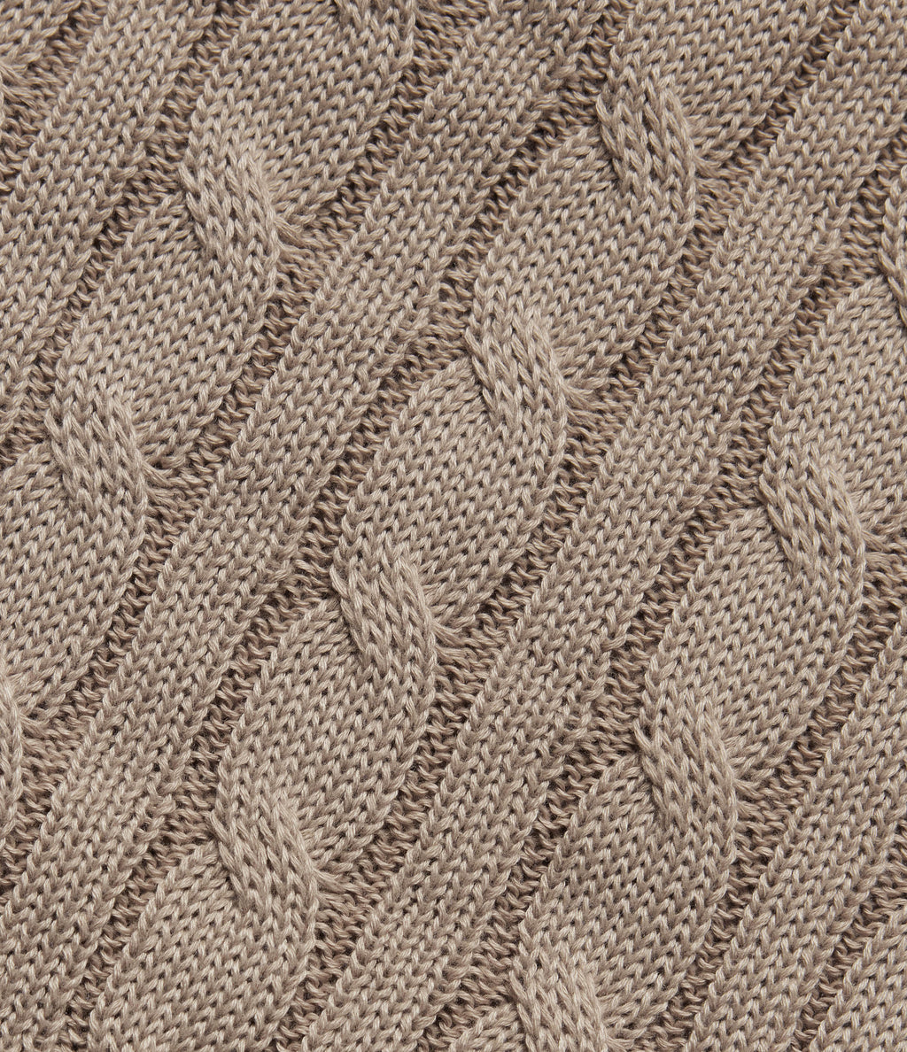 Mock Neck Long Sleeve Work Jumper — Stucco — view 8