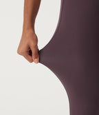 Quick Dry High Waisted Running Leggings with Pockets — Dusky Evening purple — view 6