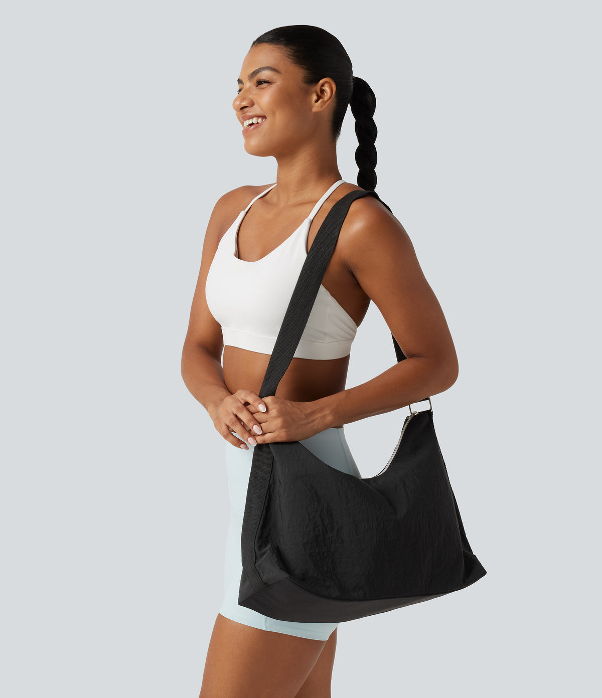 Yoga Shoulder Bag — Black — additional view