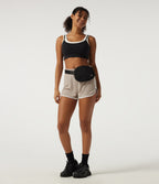 Low Rise Color Block Running Shorts 3" — Chateau Gray — view 5