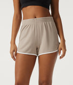 Low Rise Color Block Running Shorts 3" — Chateau Gray — view 1