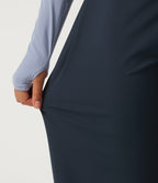 High Waisted Drawstring Running Joggers with Pockets — Carbon — view 7