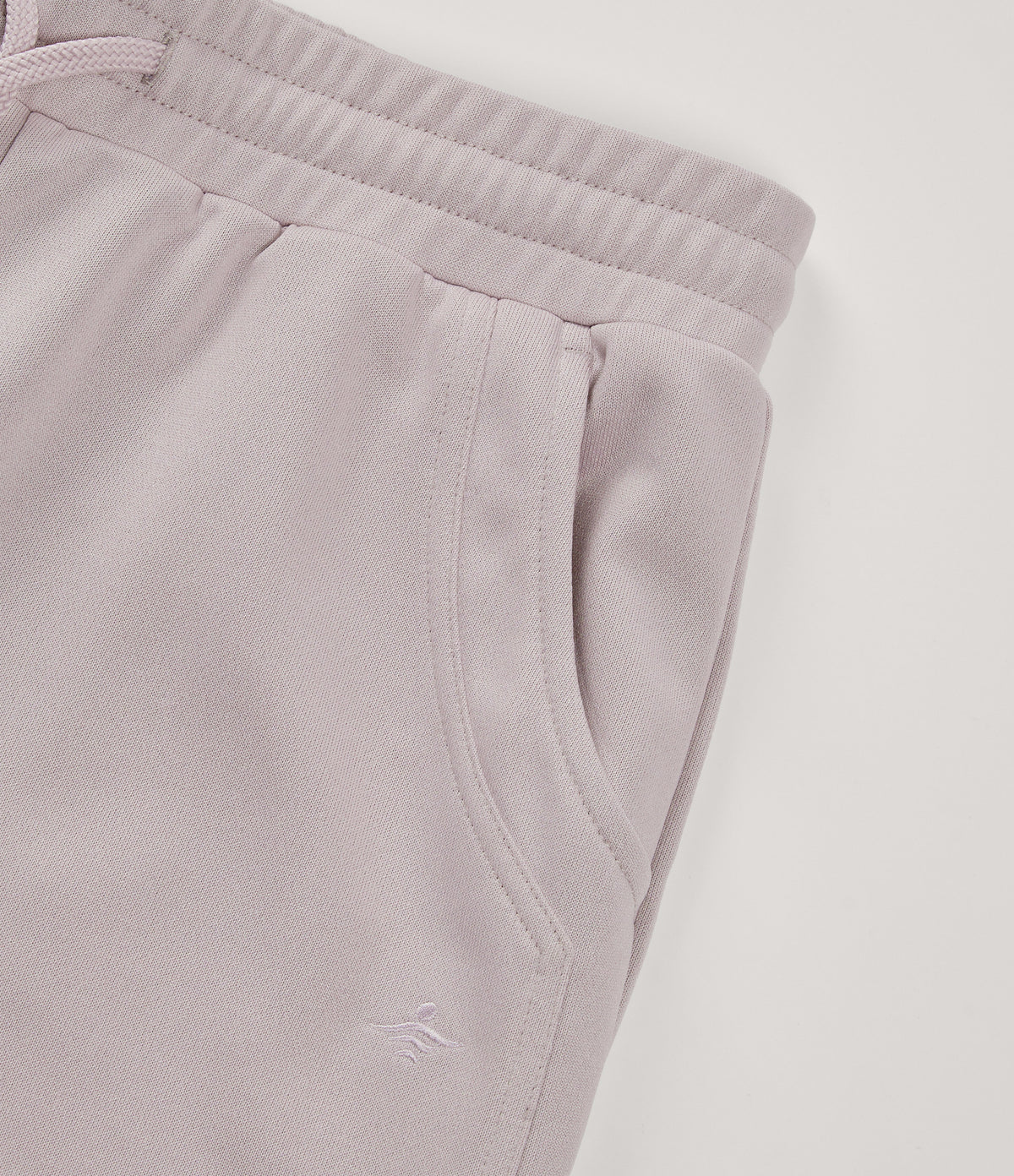 Low Rise Drawstring Wide Leg Casual Sweatpants with Pockets — Porcelain Pink — view 8